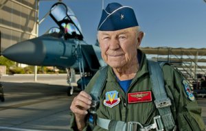Chuck Yeager, a Real Hero, Breaks Through in New Book